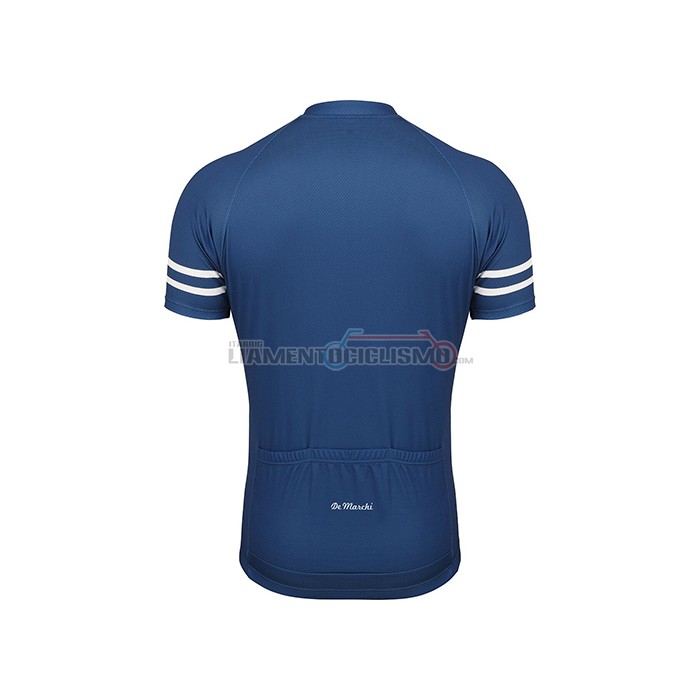 Abbigliamento Ciclismo De Marchi Manica Corta 2021 Spento Blu